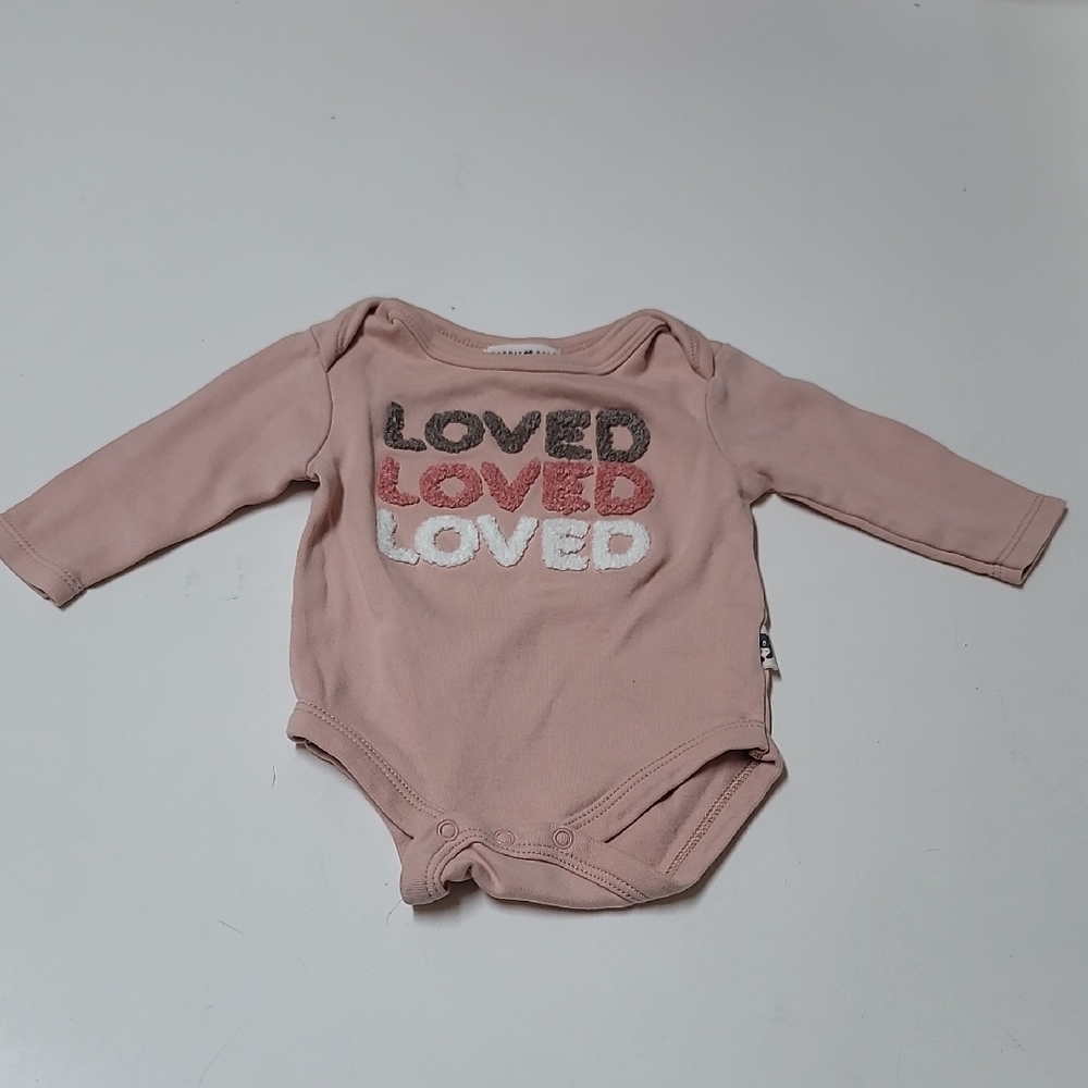 Adorable Pink 'Loved' Kids Onsie 🩷